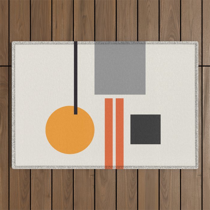 Mid Century 05 Outdoor Rug Gallery Image 1