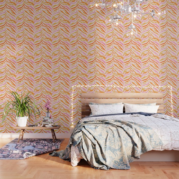 Tiger: PATTERN 07 | The Peach Edition Wallpaper Gallery Image 1