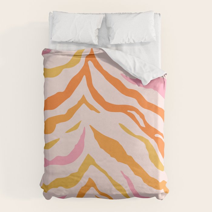 Tiger: PATTERN 07 | The Peach Edition Duvet Cover Gallery Image 6
