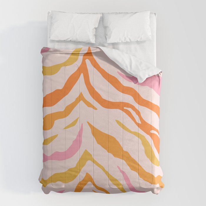 Tiger: PATTERN 07 | The Peach Edition Comforter Gallery Image 6