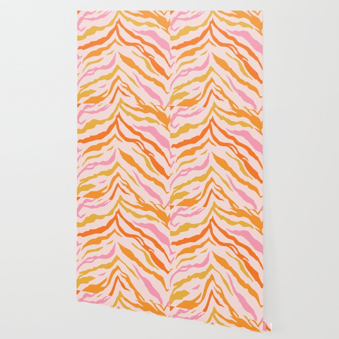 Tiger: PATTERN 07 | The Peach Edition Wallpaper Gallery Image 2