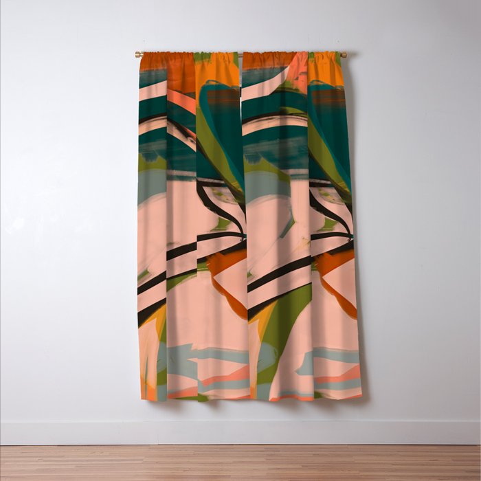 Modern Abstract Art 152 Window Curtain Gallery Image 3