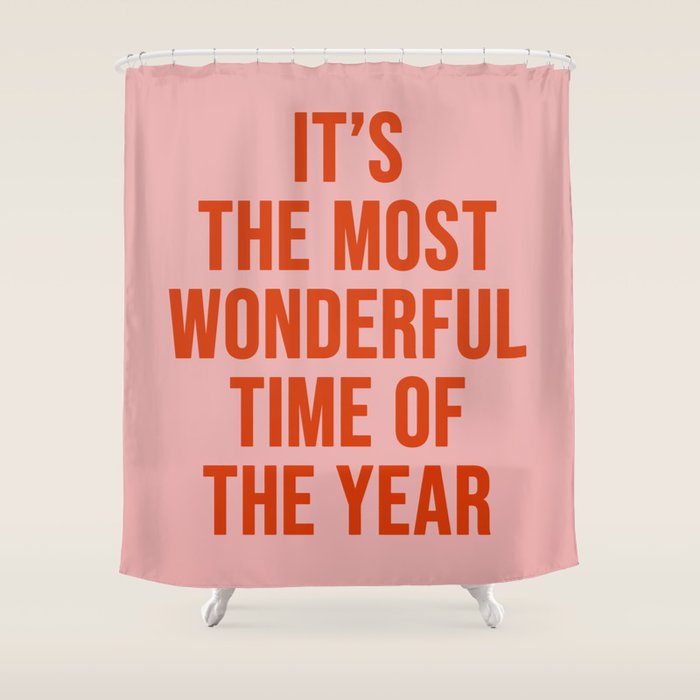 Most Wonderful Time Shower Curtain Gallery Image 1