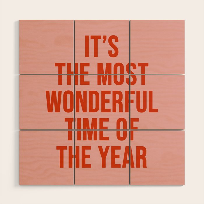 Most Wonderful Time Wood Wall Art Gallery Image 1