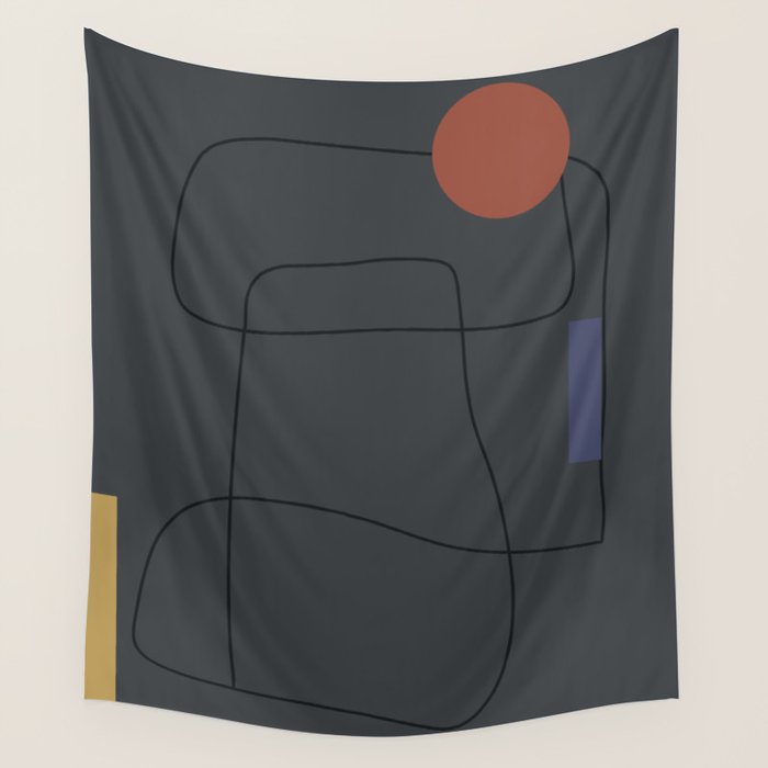 Minimal Geometric 61 Wall Tapestry Gallery Image 1