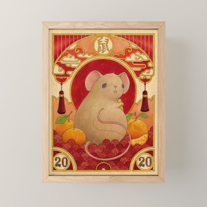 Year of the Rat Mini Art Print Gallery Image 1