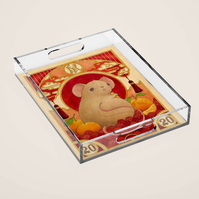 Year of the Rat Acrylic Tray Gallery Image 1