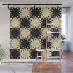 Black and Beige Retro Wall Mural Gallery Image 1