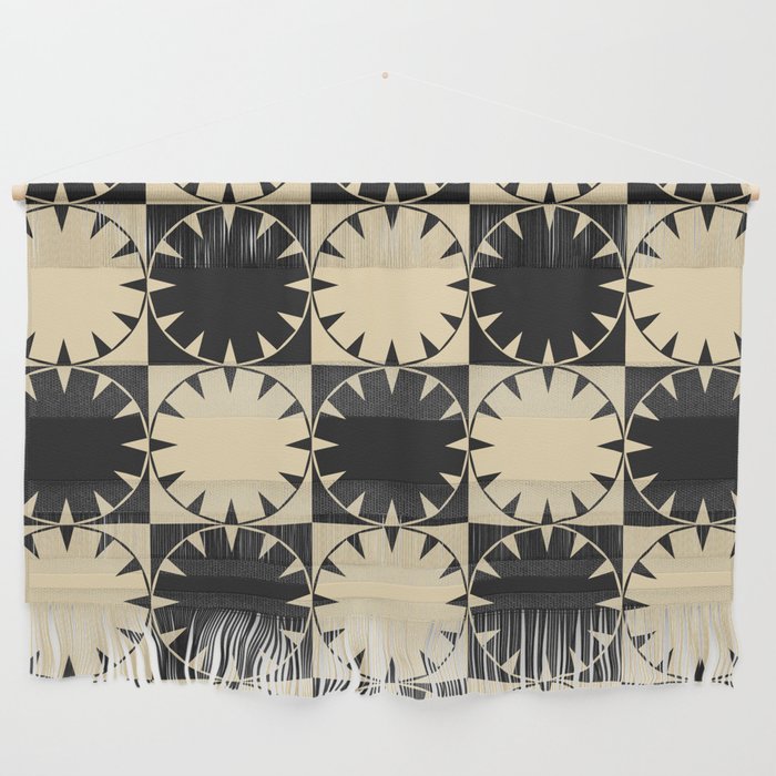 Black and Beige Retro Wall Hanging Gallery Image 1