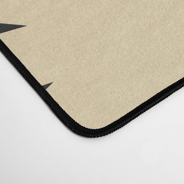 Black and Beige Retro Desk Mat Gallery Image 4