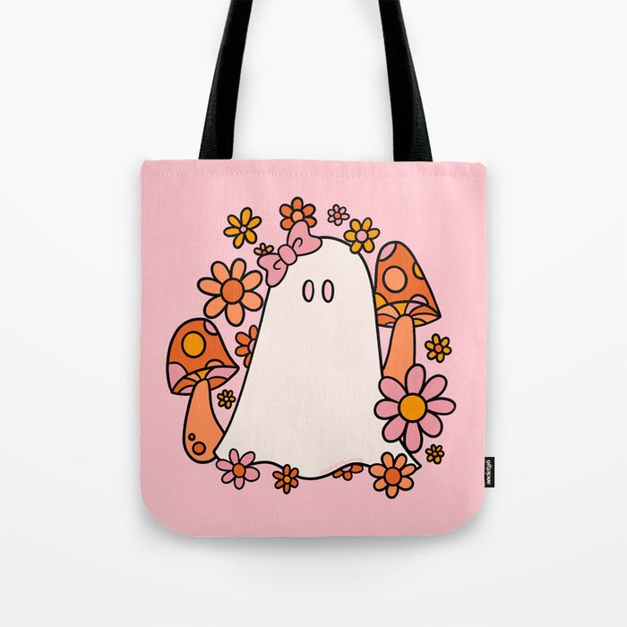 Bow Ghost Tote Bag Gallery Image 1
