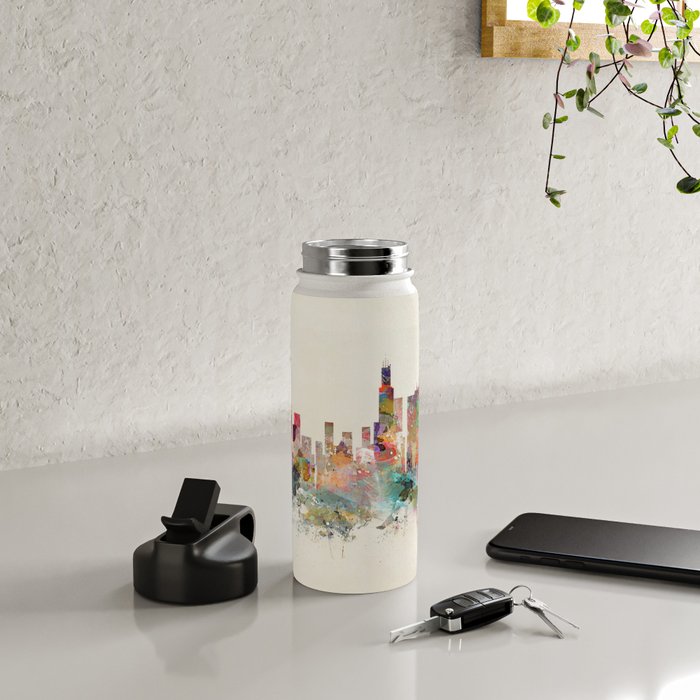 chicago illinois skyline Water Bottle Gallery Image 5