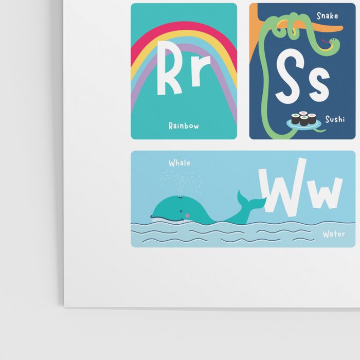 Children's Alphabet Print â Colourful Poster Gallery Image 3