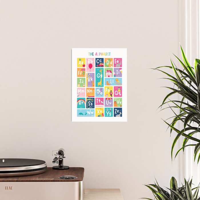 Children's Alphabet Print â Colourful Poster Gallery Image 2