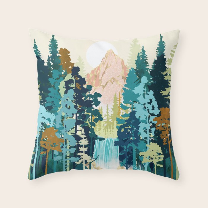 Forest Falls Throw Pillow Gallery Image 6