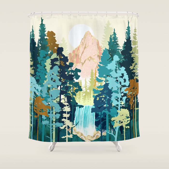 Forest Falls Shower Curtain Gallery Image 1