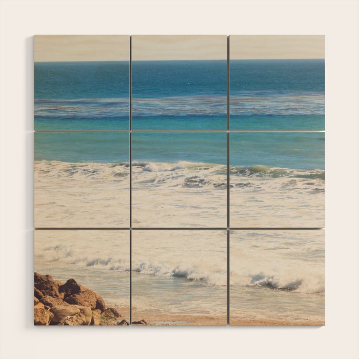 Malibu Blues Wood Wall Art Gallery Image 1