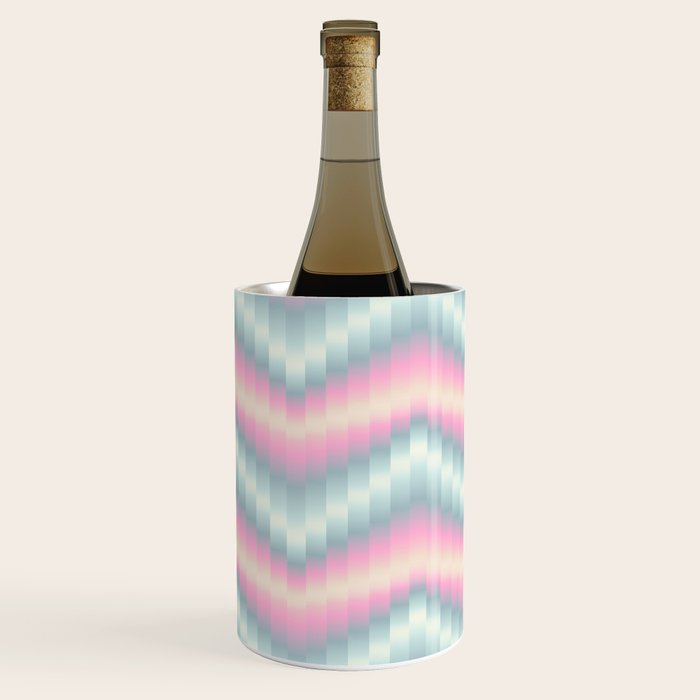 Blurred holographic Zigzag Wine Chiller Gallery Image 2