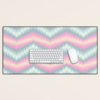 Blurred holographic Zigzag Desk Mat Gallery Image 1