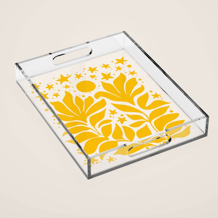 Gemini Sunflowers Acrylic Tray Gallery Image 1