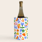 Colorful abstract flower art pattern Wine Chiller Gallery Image 2