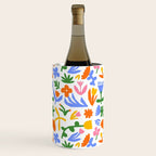 Colorful abstract flower art pattern Wine Chiller Gallery Image 1