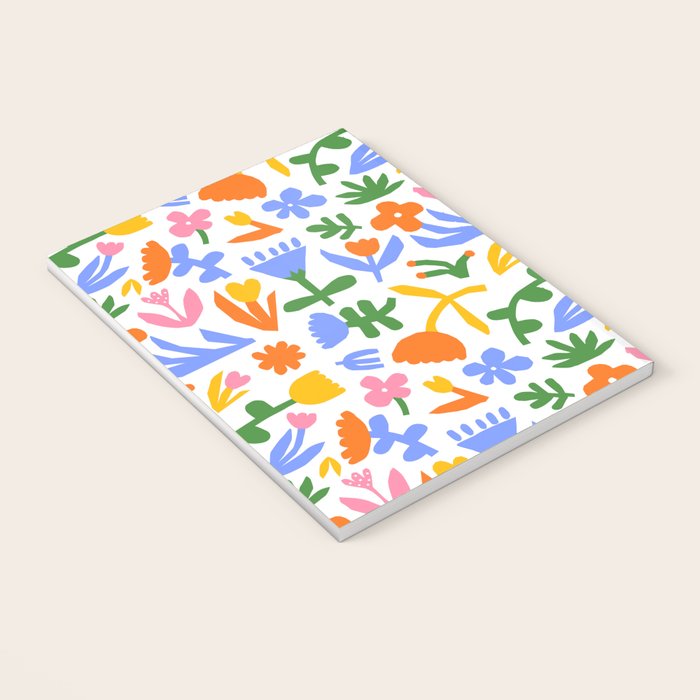 Colorful abstract flower art pattern Notebook Gallery Image 3