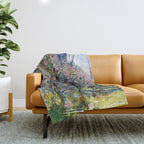 Claude Monet Parc Monceau II Throw Blanket Gallery Image 1