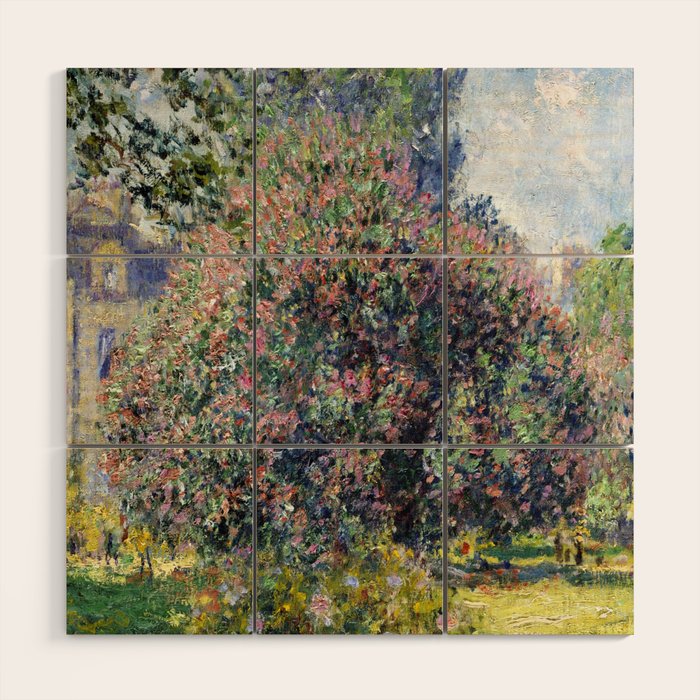 Claude Monet Parc Monceau II Wood Wall Art Gallery Image 1