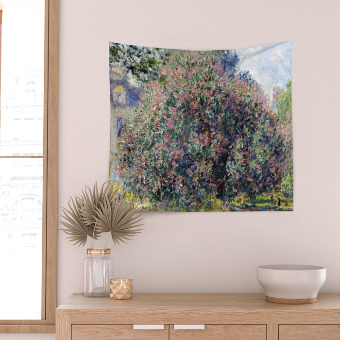 Claude Monet Parc Monceau II Wall Tapestry Gallery Image 2