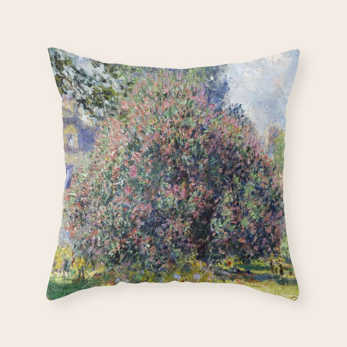 Claude Monet Parc Monceau II Throw Pillow Gallery Image 6