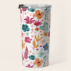 Colorful Tropical Jungle Watercolor Botanical Floral Travel Mug Gallery Image 3