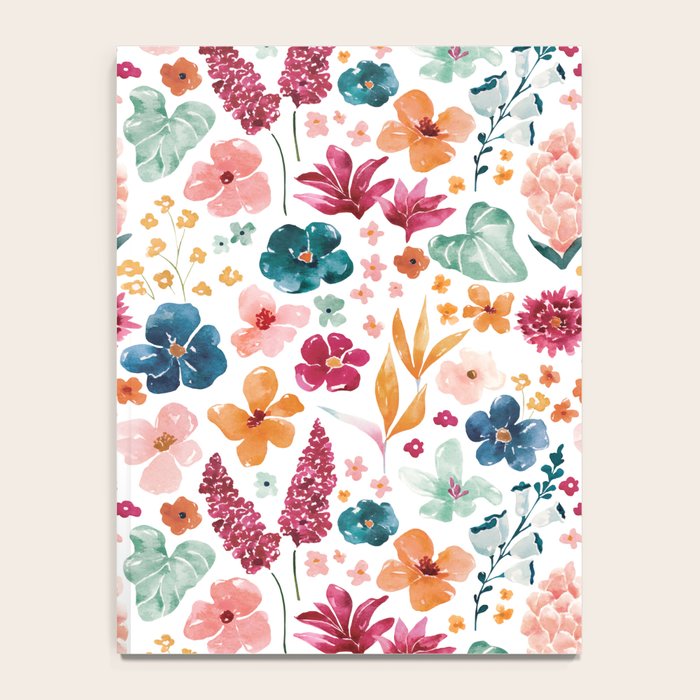 Colorful Tropical Jungle Watercolor Botanical Floral Notebook Gallery Image 4