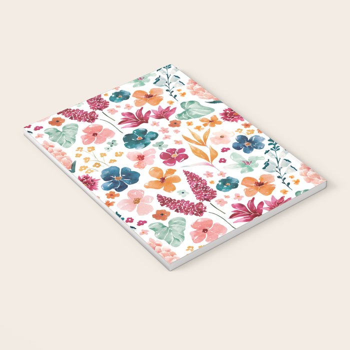 Colorful Tropical Jungle Watercolor Botanical Floral Notebook Gallery Image 3