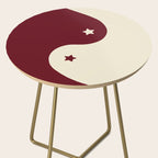 Smoke Cherry Yin Yang Stars Side Table Gallery Image 2