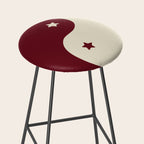 Smoke Cherry Yin Yang Stars Stool Gallery Image 2
