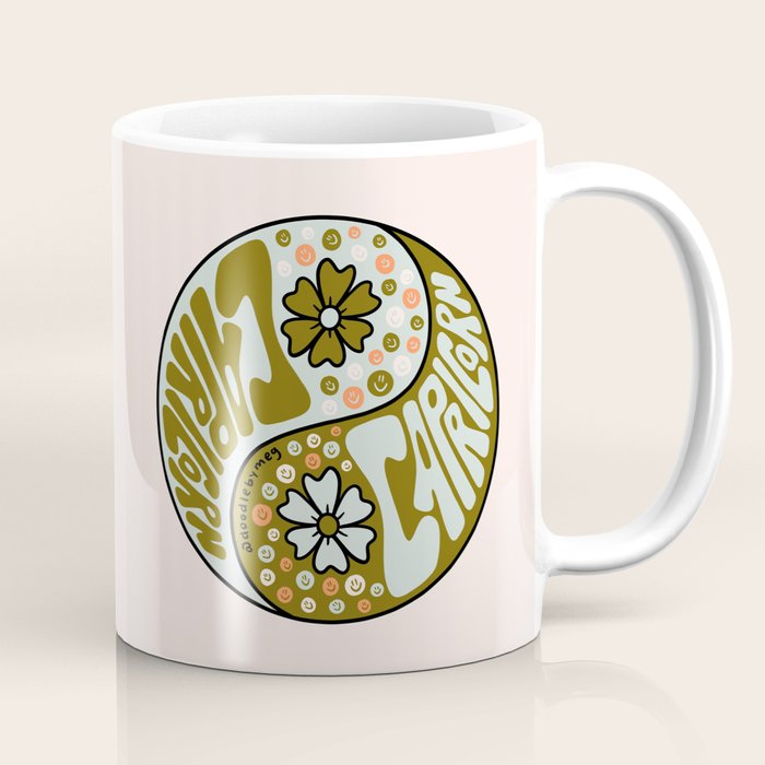 Capricorn Yin Yang Coffee Mug Gallery Image 1