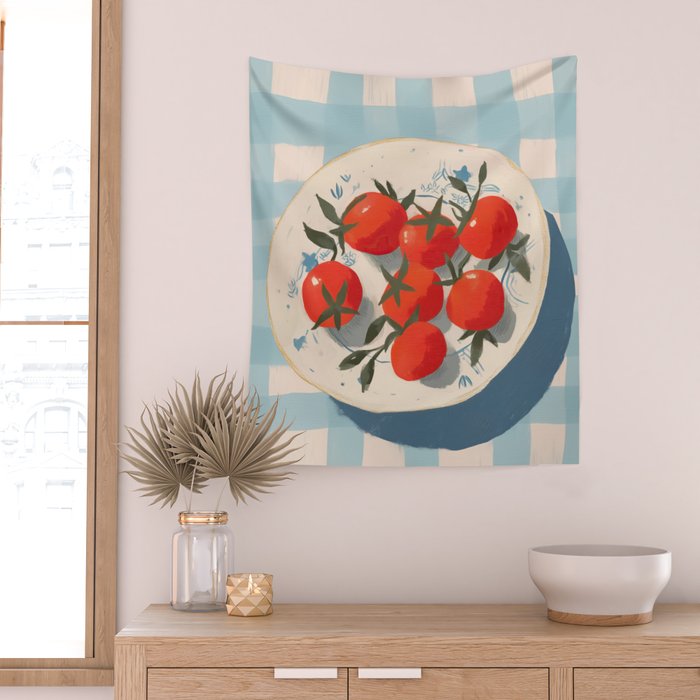  Summer Tomatoes Wall Tapestry Gallery Image 2