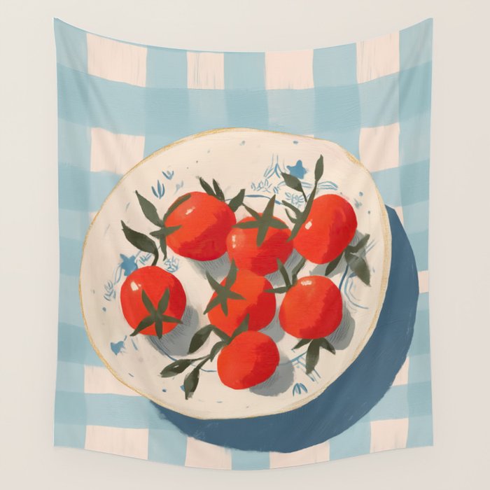  Summer Tomatoes Wall Tapestry Gallery Image 4