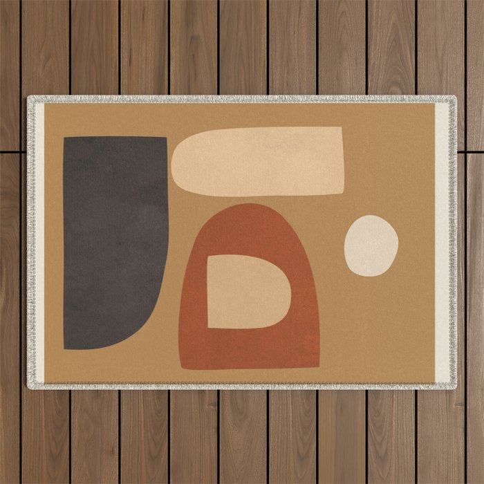 Abstract Minimal Art 2 Outdoor Rug Gallery Image 1