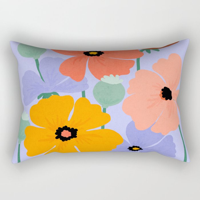 Wild Poppies Rectangular Pillow Gallery Image 2