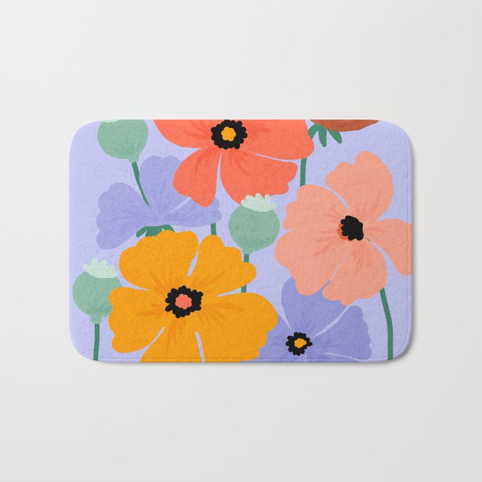 Wild Poppies Bath Mat Gallery Image 1