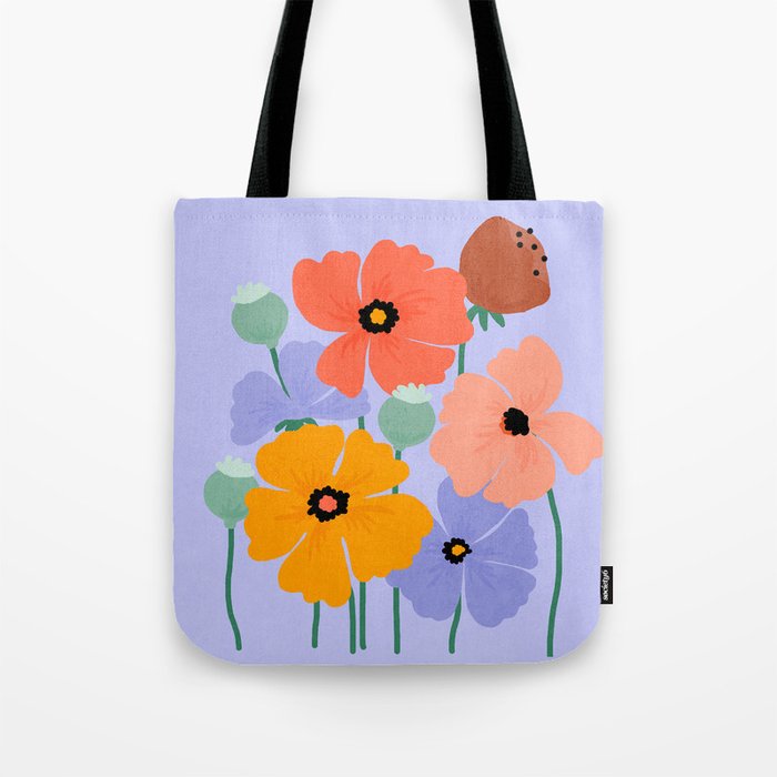 Wild Poppies Tote Bag Gallery Image 1