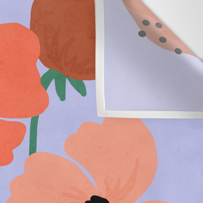 Wild Poppies Wall Tapestry Gallery Image 3