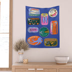 Sardines and Other Tinned Fish Wall Tapestry Gallery Image 2