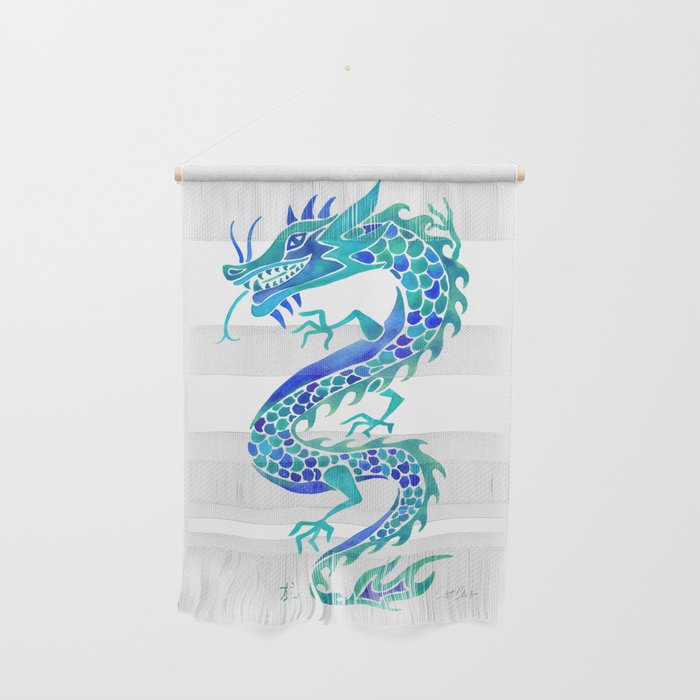Chinese Dragon - Blue Palette Wall Hanging Gallery Image 1