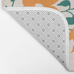 Tangerine & Pine: Matisse Flowers & Leaves Bath Mat Gallery Image 2
