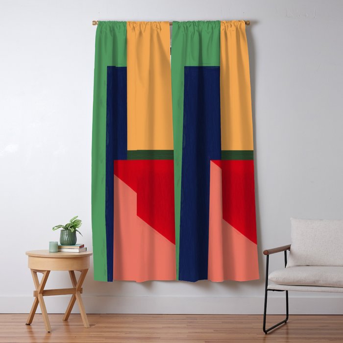 Minimal Geometric Abstraction 97 Window Curtain Gallery Image 1