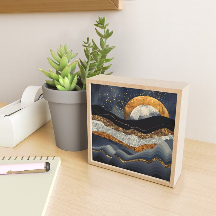Metallic Mountains Mini Art Print Gallery Image 2