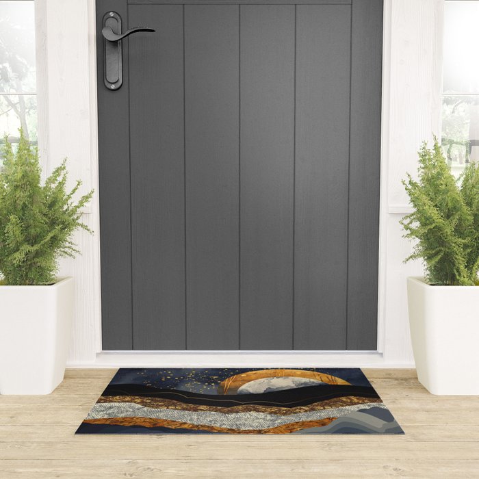 Metallic Mountains Welcome Mat Gallery Image 3